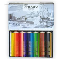 مداد رنگی 36 رنگ پیکاسو جعبه فلزی